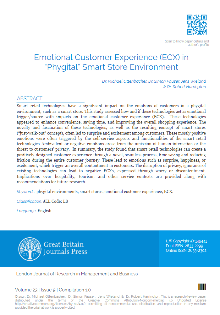  Emotional Customer Experience (ECX) in “Phygital” Smart Store Environment