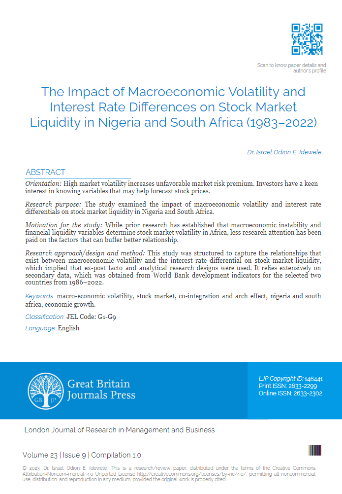 The Impact of Macroeconomic Volatility and Interest Rate Differences in Stock Market Liquidity in Niger
