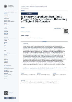 Is Primary Hypothyroidism Truly Primary? A Systems-based Reframing of Thyroid Dysfunction