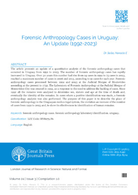 Forensic Anthropology Cases