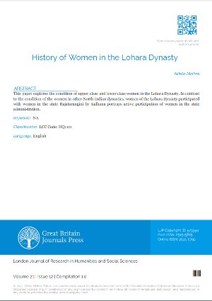 History of Women in the Lohara Dynasty