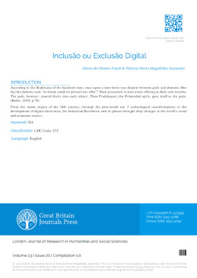 Inclusão ou Exclusão Digital